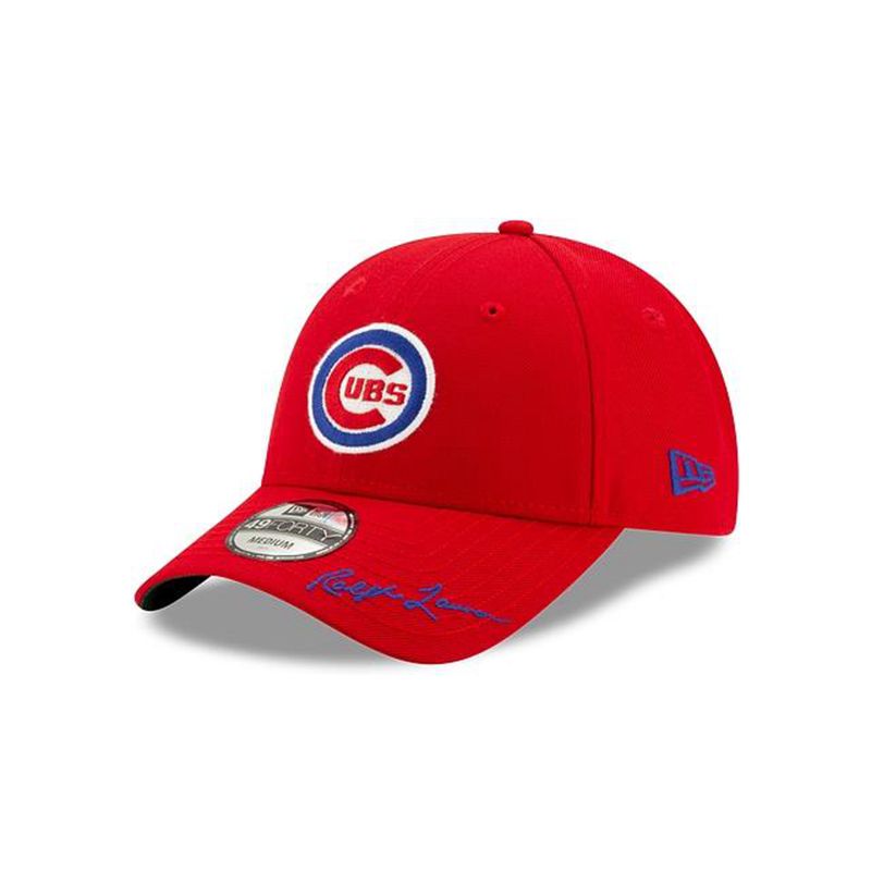 MLB Chicago Cubs X Ralph Lauren 49Forty Fitted (XET3114) - Red New Era Caps